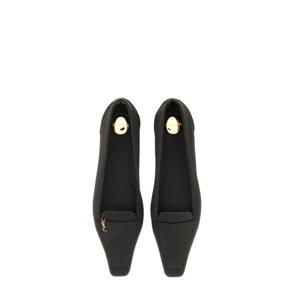 Saint Laurent Crepe Satin Poppy Ballerina - Picture 5 of 5